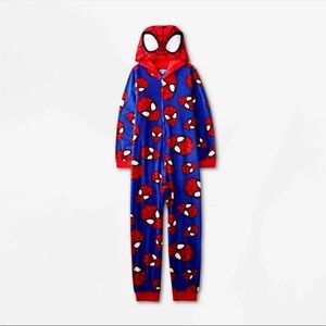 Spider-Man Petite adult or medium kids Hooded Onesie